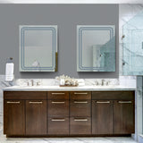 VONN VMRS0330 LED Bath Mirror in Silver, Rectangle 24"W x 30"H or 30"W x 36"H