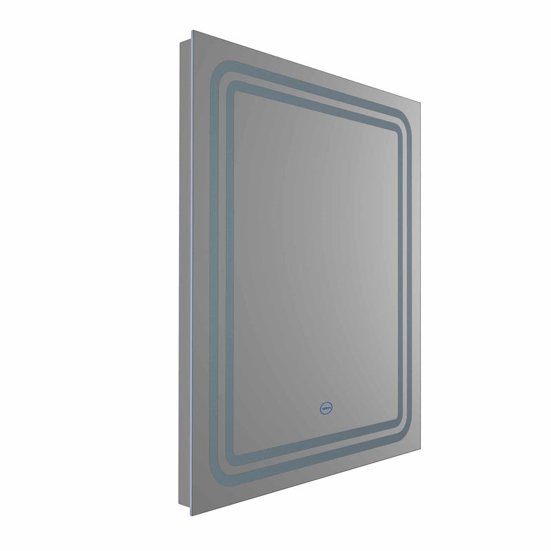 VONN VMRS0330 LED Bath Mirror in Silver, Rectangle 24"W x 30"H or 30"W x 36"H