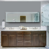 VONN VMRS0430 LED Bath Mirror in Silver, Rectangle 16"W x 55"H