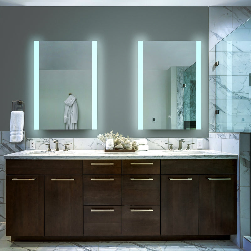VONN VMRS0920ATW Tunable White LED Bath Mirror in Silver, Rectangle or 30"W x 36"H