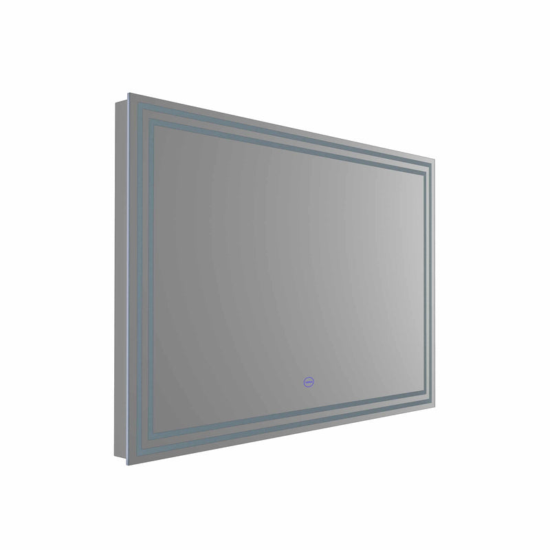 VONN VMRS1130ATW Tunable White LED Bath Mirror in Silver, Rectangle 36"W x 24"H