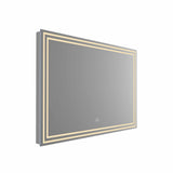 VONN VMRS1130A LED Bath Mirror in Sliver, Rectangle 36"w x 24"H