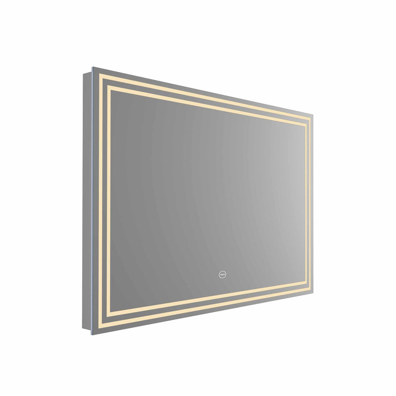 VONN VMRS1130A LED Bath Mirror in Sliver, Rectangle 36"w x 24"H
