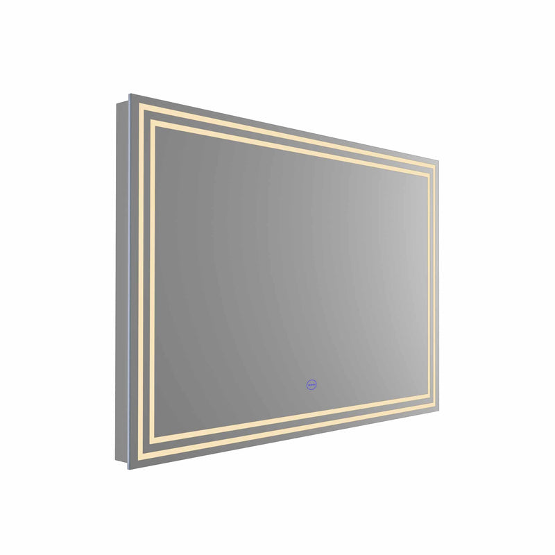 VONN VMRS1130A LED Bath Mirror in Sliver, Rectangle 36"w x 24"H