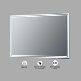 VONN VMRS1130A LED Bath Mirror in Sliver, Rectangle 36"w x 24"H
