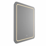 VONN VMRS1530A LED Bath Mirror in Silver, Rectangle 24"W x 30"H or 30"W x 36"H