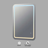 VONN VMRS1530ATW Tunable White LED Bath Mirror in Silver, Rectangle 24"W x 30"H or 30"W x 36"H
