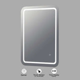 VONN VMRS1530A LED Bath Mirror in Silver, Rectangle 24"W x 30"H or 30"W x 36"H