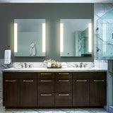 VONN VMRS1830A LED Bath Mirror in Silver, Rectangle 24"W x 30"H or 30"W x 36"H
