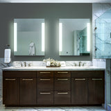 VONN VMRS1830ATW Tunable White LED Bath Mirror in Silver, Rectangle 24"W x 30"H or 30"W x 36"H