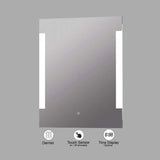 VONN VMRS1830A LED Bath Mirror in Silver, Rectangle 24"W x 30"H or 30"W x 36"H