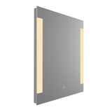 VONN VMRS1830A LED Bath Mirror in Silver, Rectangle 24"W x 30"H or 30"W x 36"H