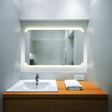 VONN VMRS2240ATW Tunable White LED Bath Mirror in Silver, Rectangle 36"W x 24"H