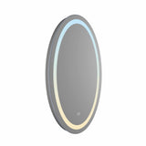 VONN VMRS2620TW Tunable White LED Bath Mirror in Silver, Round 24"W x 36"H