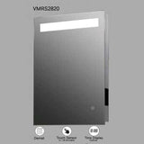 VONN VMRS2830A LED Bath Mirror in Silver, Oval 24"W x 30"H