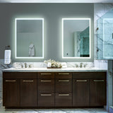 VONN VMRS3820ATW Tunable White LED Bath Mirror in Silver, Rectangle 24"W x 30"H or 30"W x 36"H