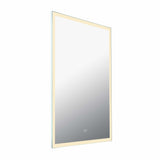 VONN VMRS3820A LED Bath Mirror in Silver, Rectangle 24"W x 30"H or 30"W x 36"H