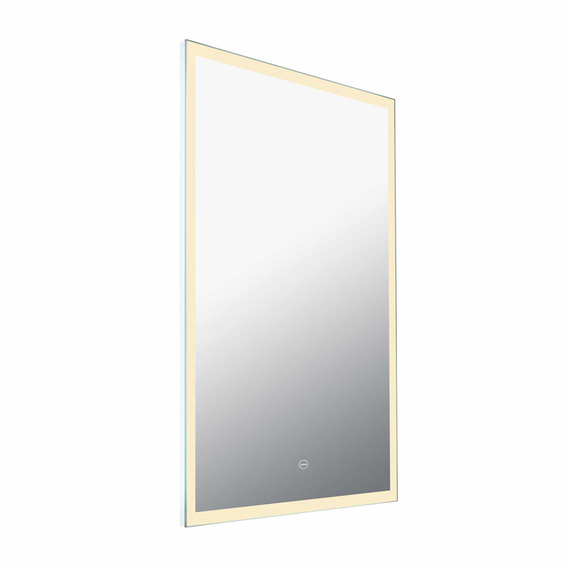VONN VMRS3820A LED Bath Mirror in Silver, Rectangle 24"W x 30"H or 30"W x 36"H