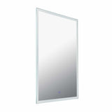 VONN VMRS3820A LED Bath Mirror in Silver, Rectangle 24"W x 30"H or 30"W x 36"H