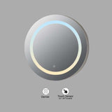 VONN VMRS4120TW Tunable White LED Bath Mirror in Silver, Round 30"W x 30"H