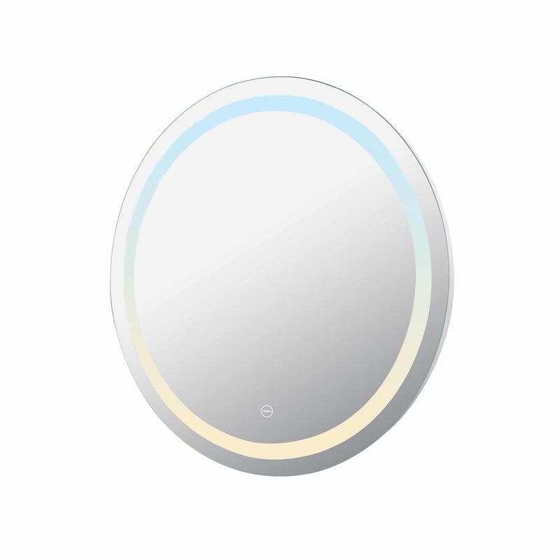 VONN VMRS4120TW Tunable White LED Bath Mirror in Silver, Round 30"W x 30"H