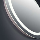 VONN VMRS4120TW Tunable White LED Bath Mirror in Silver, Round 30"W x 30"H