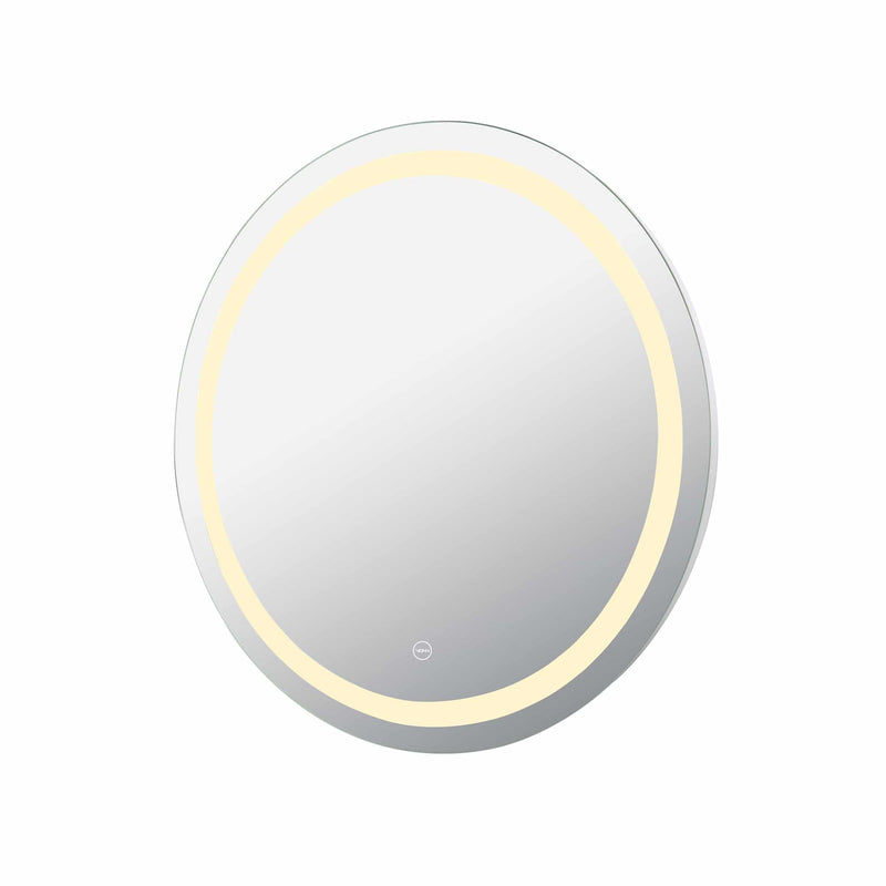 VONN VMRS4120 LED Bath Mirror in Silver, Round 30"W x 30"H