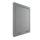 VONN VMRS4930TW Tunable White LED Bath Mirror in Silver, Rectangle 24"W x 30"H or 30"W x 36"H