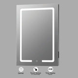 VONN VMRS4930 LED Bath Mirror in Silver, Rectangle 24"W x 30" or 30"W x 36"H