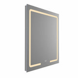VONN VMRS4930 LED Bath Mirror in Silver, Rectangle 24"W x 30" or 30"W x 36"H
