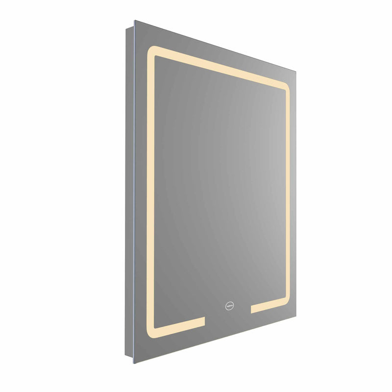VONN VMRS4930 LED Bath Mirror in Silver, Rectangle 24"W x 30" or 30"W x 36"H