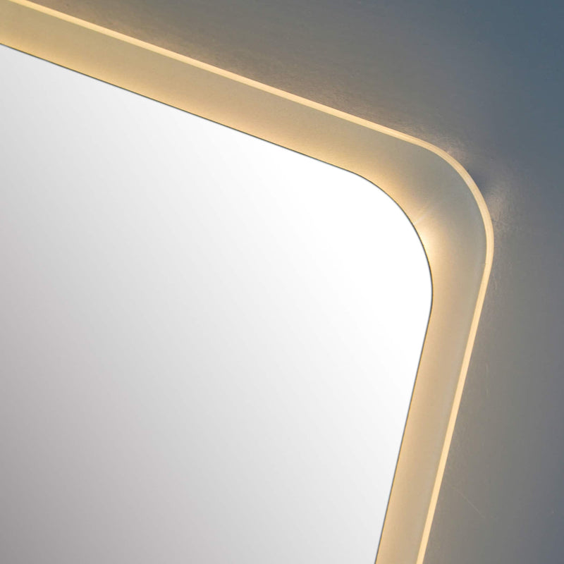 VONN VMRS5020ATW Tunable White LED Bath Mirror in Silver, Rectangle 24"W x 30"H or 30"W x 36"H