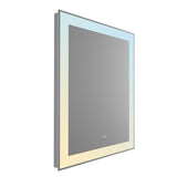 VONN VMRS5930ATW Tunable White LED Bath Mirror in Silver, Rectangle 24"W x 30"H or 30"W x 36"H