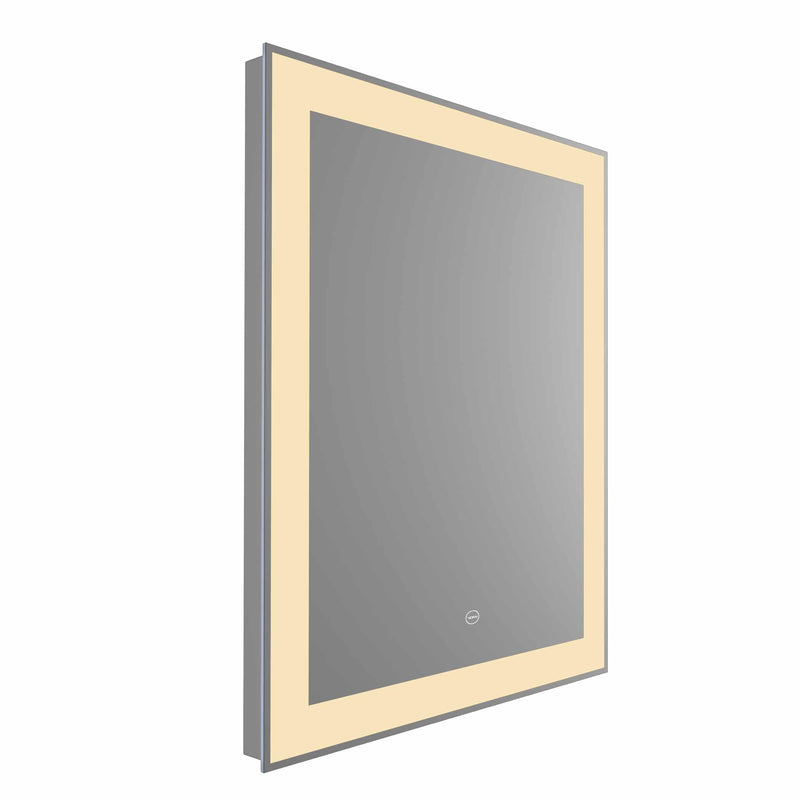 VONN VMRS5930A LED Bath Mirror in Silver, Rectangle 24"W x 30"H or 30"W x 36"H