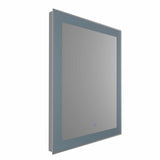 VONN VMRS5930A LED Bath Mirror in Silver, Rectangle 24"W x 30"H or 30"W x 36"H
