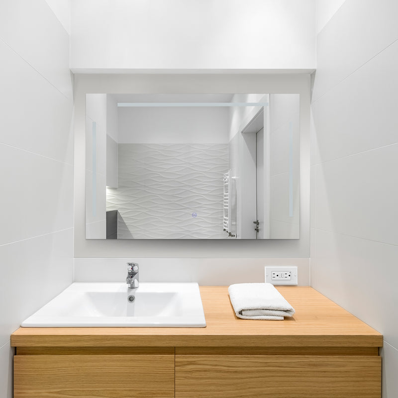 VONN VMRS6030ATW Tunable White LED Bath Mirror in Silver, Rectangle 30"W x 24"H or 36"W x 30"H