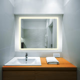 VONN VMRS6330A LED Bath Mirror in Silver, Rectangle 30"w x 24"H or 36"W x 30"H