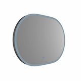 VONN VMRS6530A LED Bath Mirror in Silver, Oval 36"W x 24"H