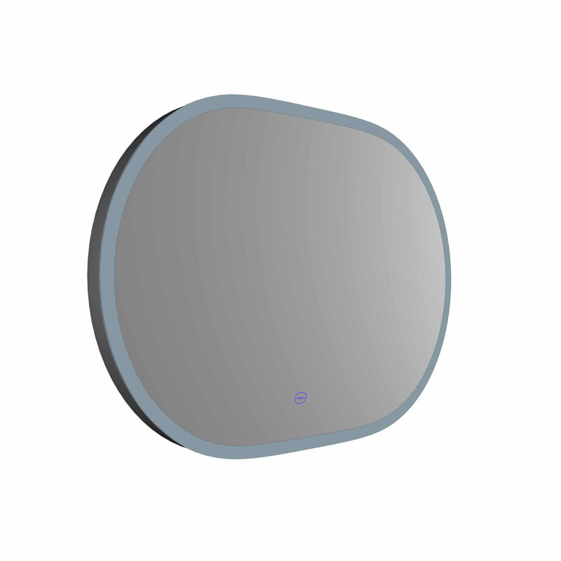 VONN VMRS6530A LED Bath Mirror in Silver, Oval 36"W x 24"H