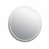 VONN VMRS6620TW Tunable White LED Bath Mirror in Silver, Oval 30"W x 30"H