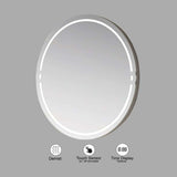 VONN VMRS6620 LED Bath Mirror in Silver, Round 30"W x 30"H