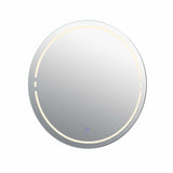 VONN VMRS6620 LED Bath Mirror in Silver, Round 30"W x 30"H