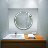 VONN VMRS6620 LED Bath Mirror in Silver, Round 30"W x 30"H