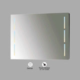 VONN VMRS6720TW Tunable White LED Bath Mirror in Silver, Rectangle 30"W x 24"H or 36"W x 30"H