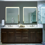 VONN VMRS6730A LED Bath Mirror in Silver, Rectangle 24"W x 30"H or 30"W x 36"H