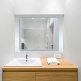 VONN VMRS6830ATW Tunable White LED Bath Mirror in Silver, Rectangle 30"W x 24"H or 36"W x 30"H