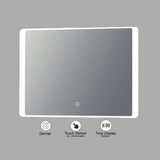VONN VMRS6830A LED Bath Mirror in Silver, Rectangle 30"W x 24"H or 36"W x 30"H
