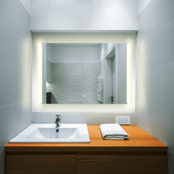 VONN VMRS7030ATW Tunable White LED Bath Mirror in Silver, Rectangle 30"W x 24"H or 36"W x 30"H