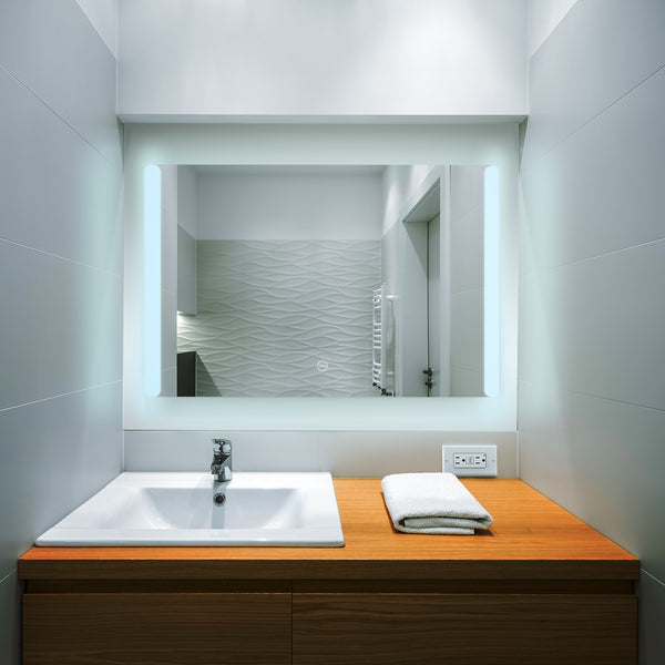 VONN VMRS7030ATW Tunable White LED Bath Mirror in Silver, Rectangle 30"W x 24"H or 36"W x 30"H