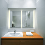 VONN VMRS7130ATW Tunable White LED Bath Mirror in Silver, Rectangle 48"W x 30"H